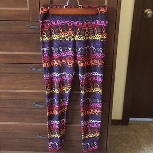 LuLaRoe geometric multi colored one size leggings